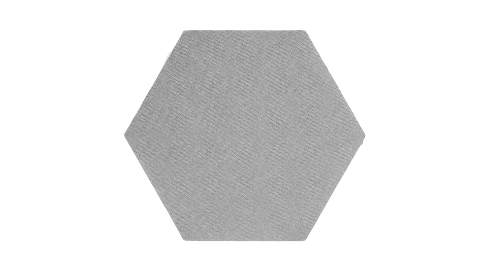 Čalouněný panel FIBI HEXAGON 20x20, šedý