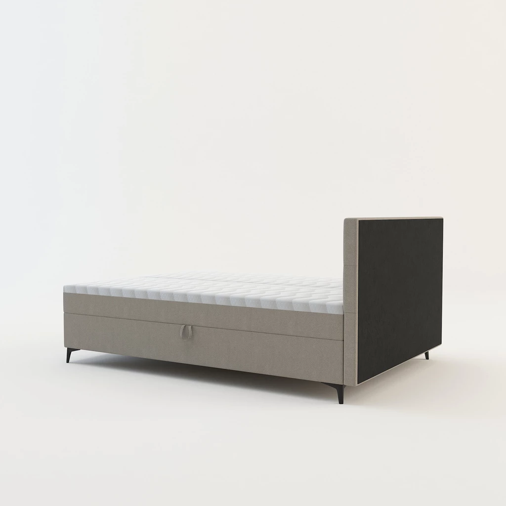 Béžová postel boxspring MARY 140x200 cm