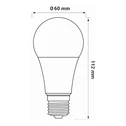 LED žárovka E27 10,5 W teplá barva ORO-ATOS-E27-A60-10,5 W-WW