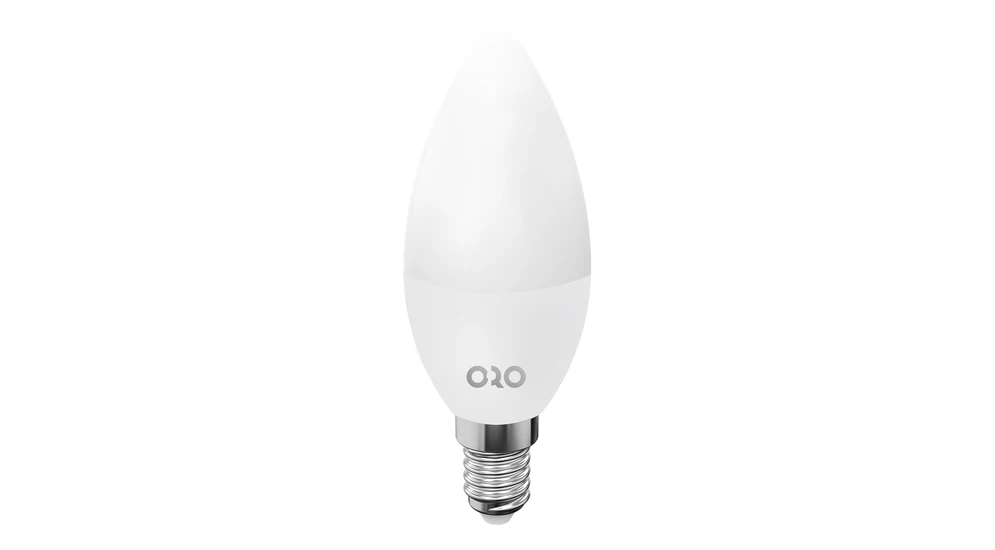 LED žárovka E14 5 W neutrální ORO-E14-C37-TOTO-5W