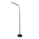 Minimalistická černá stojací LED lampa