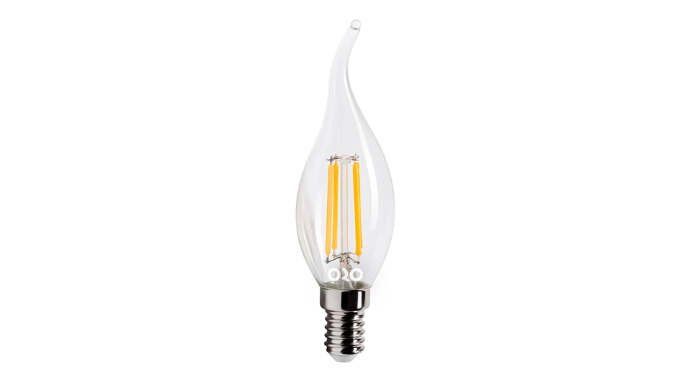 LED žárovka E14 6 W ORO-E14-C35-FL-CLARO-FLAMI-6 W-DW neutrální barva