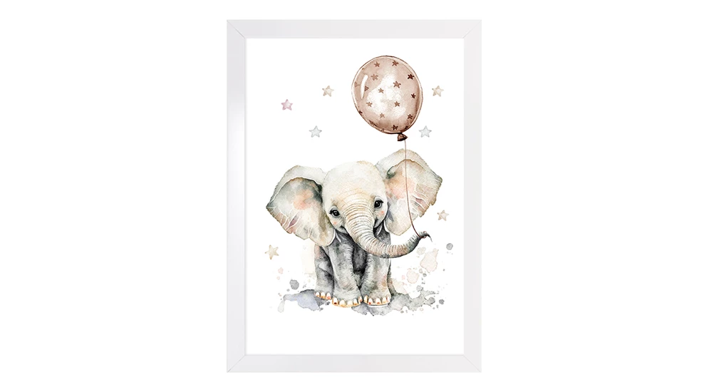 Obraz do dětského pokoje LITTLE ELEPHANT 20x30 cm