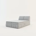 Šedá postel boxspring LORENZO HR 140x200 cm