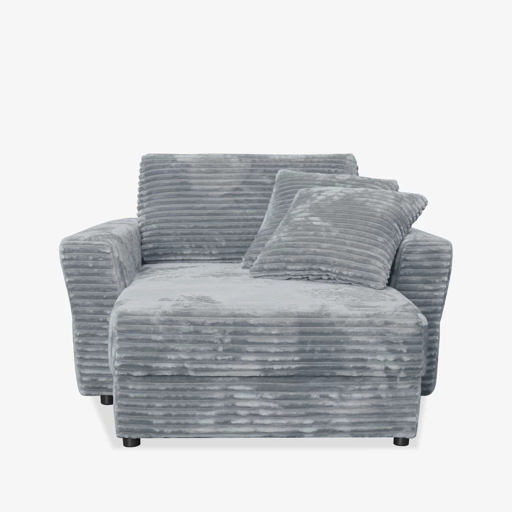 Křeslo loveseat šedé NOEMI