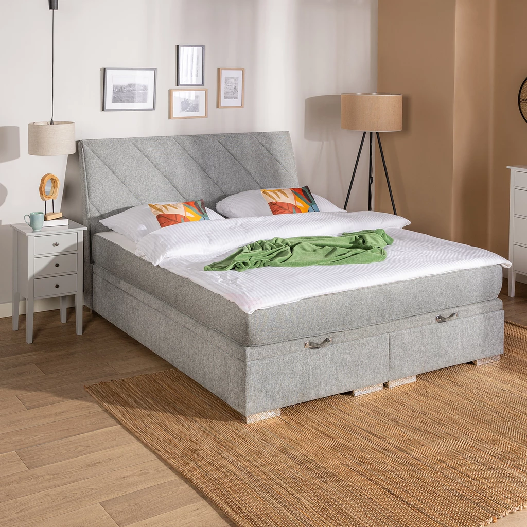 Vysoká postel boxspring LEONARDO 180x200 cm