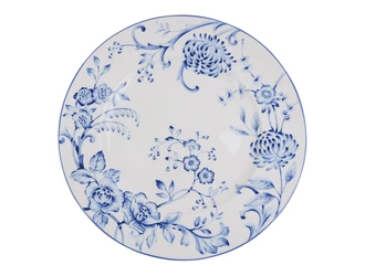 Mělký talíř EVIA BLUE porcelán Bogucice 28,5 cm