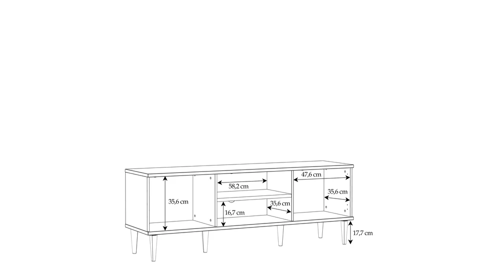 TV skříňka CALASETTA 160 cm