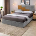 Rám postele boxspring FIBI KP 25 160x200, světle šedý