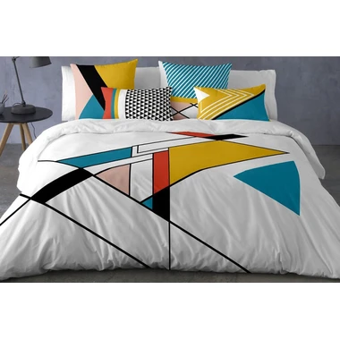 Bavlněné povlečení s trojúhelníky CENIT 220x200 cm
