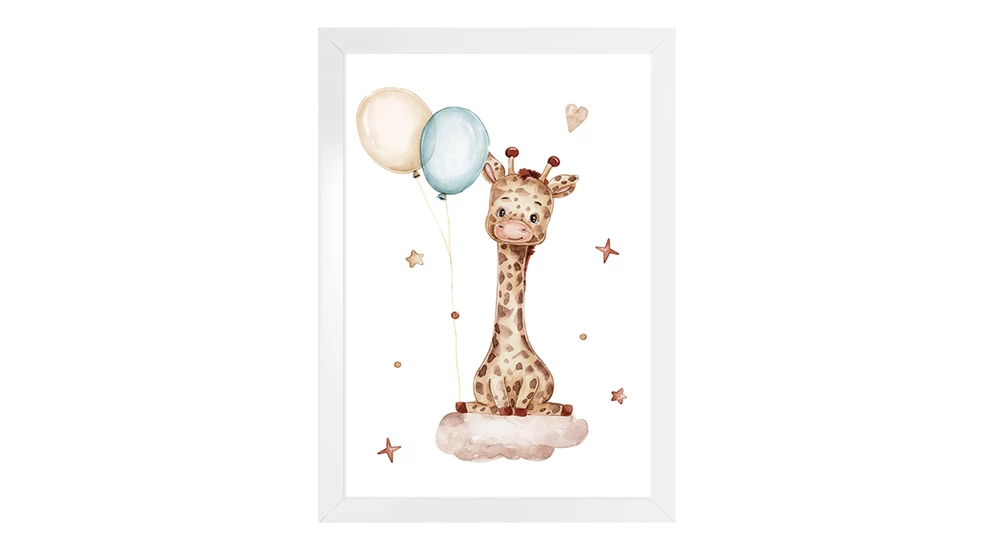 Obraz do dětského pokoje LITTLE GIRAFFE 20x30 cm