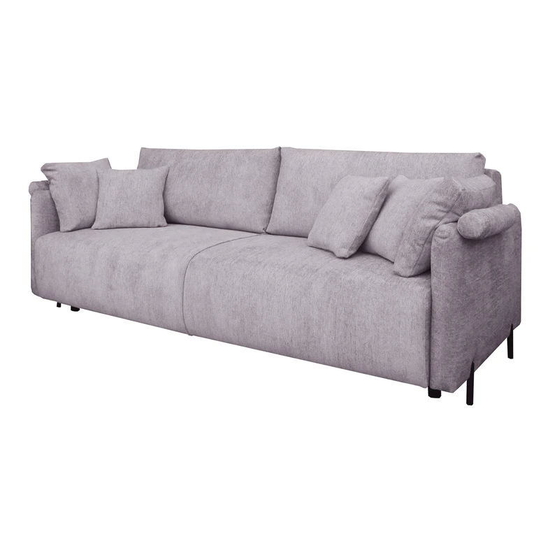 Sofa SORRENTO w jasnoróżowym kolorze.