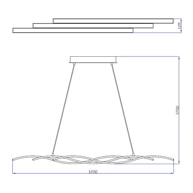 Závěsné svítidlo RESINA LED L170221-3