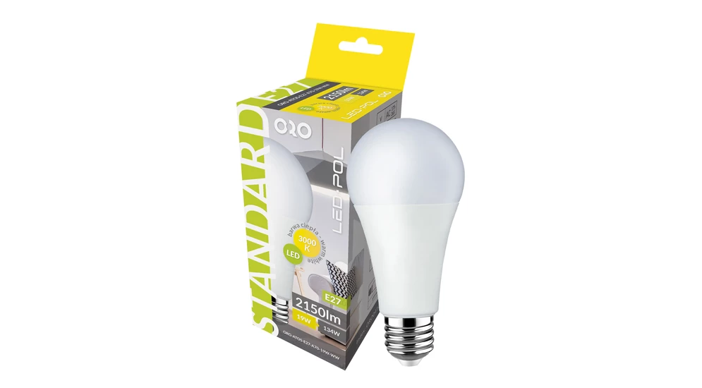 LED žárovka E27 19 W teplé barvy ORO-ATOS-E27-A70-19W-WW