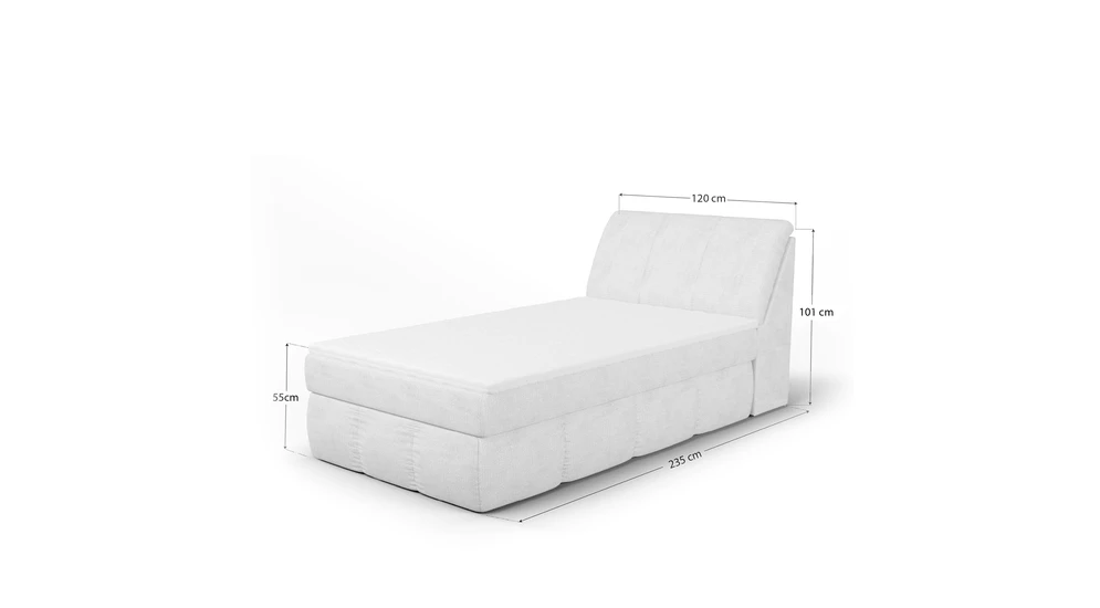 Postel boxspring LORENZO HR 120x200 cm krémová