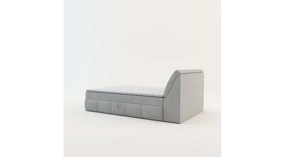 Šedá postel boxspring LORENZO HR 140x200 cm