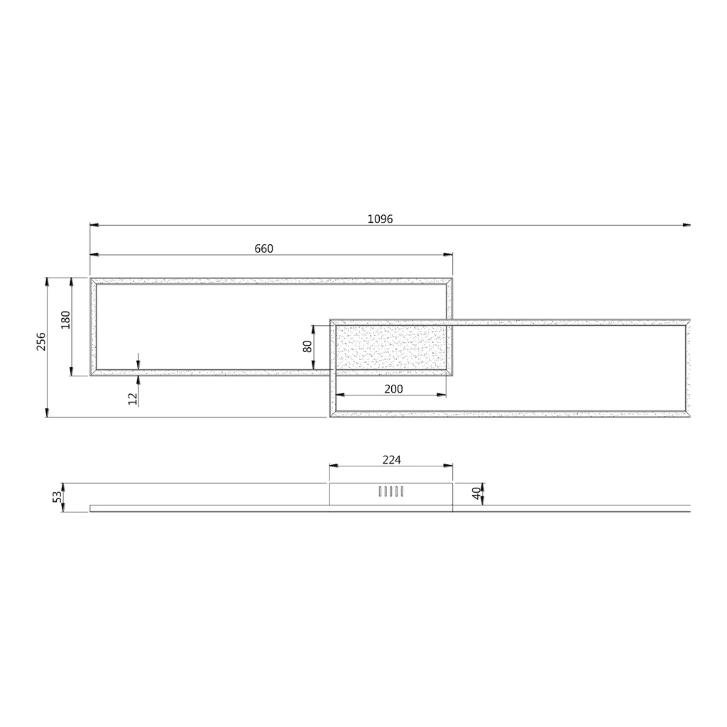 Lampa sufitowa LED z pilotem srebrna ASMIN