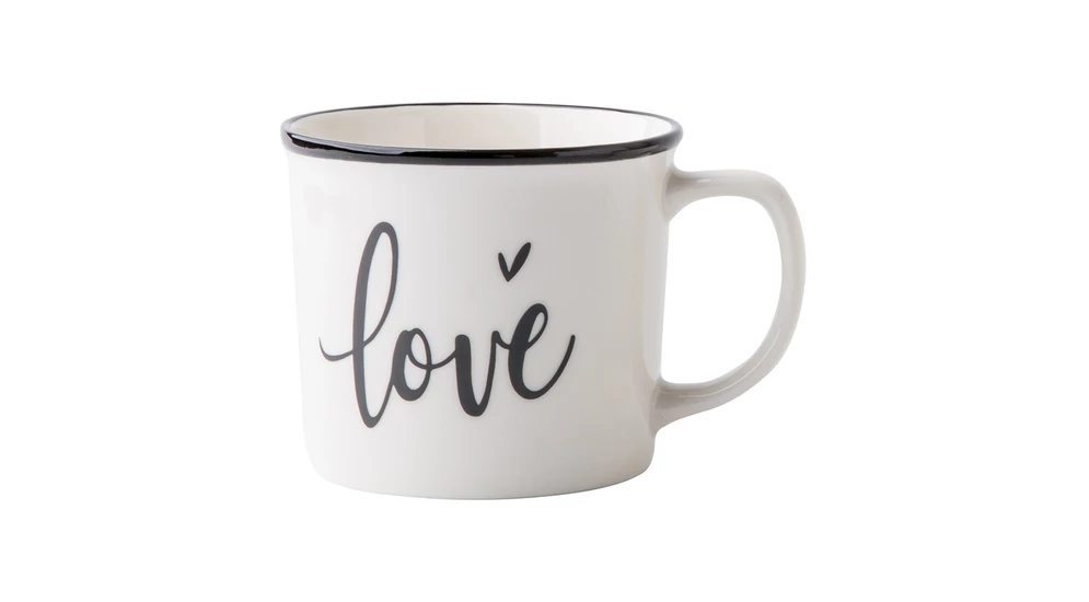 Porcelánový hrnek s nápisem Love 360 ml