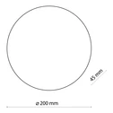 Nástěnné minimalistické kulaté bílé svítidlo LUNA NEW 20 cm