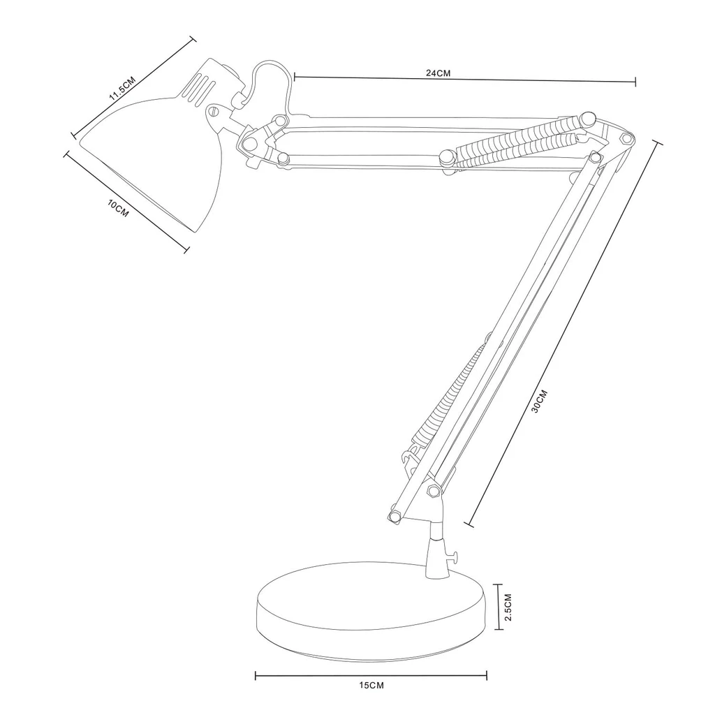 Stolní lampa 1112 chrom