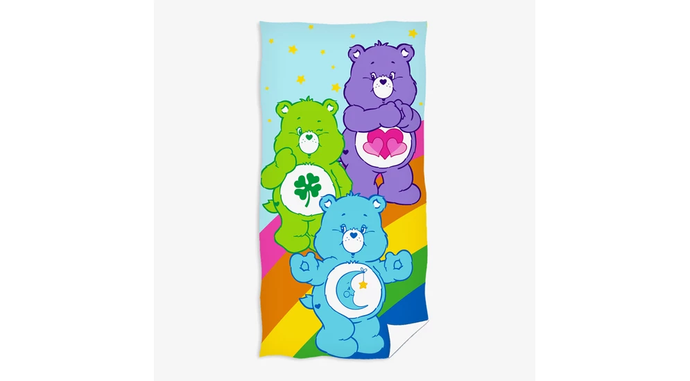 Ręcznik bawełniany CARE BEARS 30x50 cm do twarzy i rąk.