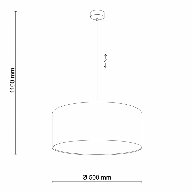 Šedozelené závěsné svítidlo EARTH 50 cm